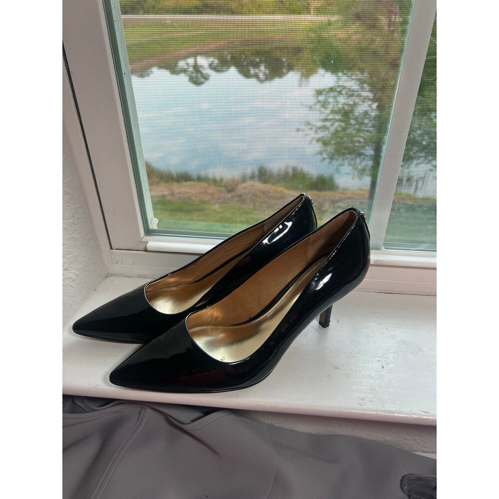 Coach Zoee Patent Leather Black High Heel Pumps Women’s Size 10 - Picture 6 of 12